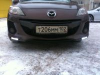 Установка дневные ходовые огни Mazda3