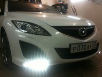 Установка ходовых огней Mazda6
